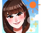 商用OK！最短3日☆ ポップな似顔絵を描きます SNSアイコンやポストカードなどの印刷物にも！ イメージ1