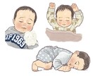 赤ちゃんの似顔絵イラストを描きます リアルすぎず・デフォルメしすぎない優しいタッチの似顔絵です。 イメージ5