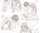 ふんわり可愛い、淡色イラスト描きます ＊じぶんだけの可愛いSNSアイコンにしてみませんか＊ イメージ2