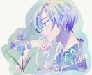 あなたを誕生花でイラスト化します 誕生花擬人化イラスト花と人物を一体化したイラスト イメージ3