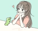 お得にシンプルおしゃれなゆるいイラスト描きます snsアイコン等に。動物も一緒に。商用可能◎テイスト相談可◎ イメージ5