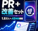 1.8万人へ48時間PRと改善提案を届けます ストーリーズ掲載と導線改善をまとめて実施 イメージ1