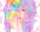 一番の『可愛い』をあなたに*♬1枚絵お描きします ⭐︎カラフルでポップなイラスト☆ イメージ4