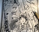 モノトーン✖フルカラー オリジナルイラスト承ります 唯一無二の生原稿にして納品します！データ化も承ります！ イメージ4