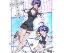等身＆ミニキャラの詰め込みイラスト描きます 爆速納品☆お好きなモチーフや文字を詰め込めます♫ イメージ4