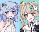 格安でかわいいイラスト・アイコン描きます その子らしさ、ぎゅっと詰め込みます。 イメージ1