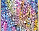 ミニ色紙サイズの絵画を作成します 世界に１つだけ！独創的でカワイイ、特別な作品です！ イメージ6