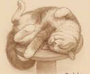 あなたの大切な猫ちゃんをイラストにします サンプルのように繊細なタッチでお描きします。商用利用◎ イメージ2