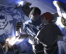 女性キャラ、男性キャラなどを描きます 女性や男性、背景を中心としたアイコン、立ち絵、サムネ絵など イメージ5