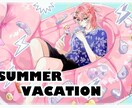 透明感のあるイラスト制作します ちゅるちゅると透明感のある可愛いイラストが得意です！ イメージ2