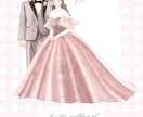 結婚式*多幸感溢れるウェルカムボードをお描きします 結婚式を彩るふんわり柔らかい似顔絵イラスト イメージ4