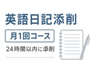 月1回気軽に英語アウトプット　英語日記を添削します まずはお試し！気軽に英語日記添削 イメージ1
