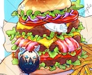 サムネイルや歌ってみたに使える1枚絵を制作します 目を惹く色使いで印象に残るイラストを！ イメージ5