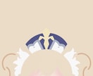 スマホのロック画面をシンプルに可愛く作成します 好きなキャラや自分のオリキャラをシンプルでかわいい壁紙に！ イメージ2