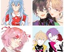 ラフイラスト〜一枚絵・アイコン承ります 安価にラフイラスト、一枚絵、アイコンをお書きします！ イメージ1