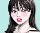 現役大学生！うるっと可愛い似顔絵描きます 写真を元に少し可愛く仕上げます！リアルさと2次元の間を！ イメージ3