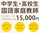 60分×4回｜現代文・古典の学習サポートをします 中高生家庭教師「国語が苦手」を「少しでも得意」に。受験対策可 イメージ1