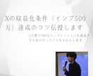 X収益化（インプレッション500万）サポートします インフルエンサーでなくてもX収益化プログラムの広告収入を狙う イメージ1