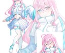 3名様限定！特別価格で女の子の立ち絵を描きます 表情差分込み！透明感のある可愛い女の子の立ち絵を描きます！ イメージ1