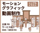 短尺モーショングラフィック動画を制作します イラストからアニメーション制作まで 一貫して対応可能です。 イメージ1