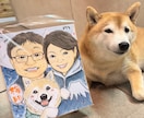 プロが制作☆可愛いペットの似顔絵をお描きします 世界で1枚の手描き似顔絵！自宅用、プレゼント用に！《送料込》 イメージ2
