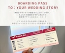 航空券風✈︎ 結婚式エスコートカード・席札作ります お急ぎ対応OK！航空券/荷物タグデザイン　席次表代わりにも◎ イメージ14