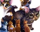 愛犬愛猫のイラストをポップに可愛く描きます アイコンやグッズ、プレゼント用にぜひご利用ください（^_^） イメージ10