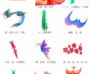 飾りたい１文字を、花文字アーティストが描きます 季節の１文字や推しの１文字を、飾りやすい小さな額縁に イメージ2