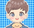 ほんわかポップな似顔絵アイコンお描きします ちょこんと手のり動物と一緒の、ちょっと特別な1枚をお届け＊ イメージ4