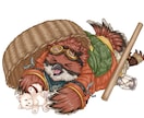 Furry・ケモノ配信者向け/動画サムネ絵承ります 【商用・グッズ利用込】配信・動画用立ち絵イラスト制作 イメージ2