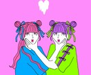 イラストアイコン、キャラクターデザイン描きます シュールでクスッと笑えるけど可愛いイラスト イメージ3