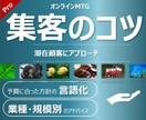 集客のコツ、成功例と失敗例をお伝えします 効率的な集客で、新規事業を軌道に乗せるお手伝い。 イメージ1