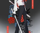 キャラクターの立ち絵を描きます ご希望に沿って作成します/キャラデザも承ります イメージ7