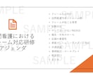 訪問看護・介護向け研修資料を作成します 現役訪問看護管理者が、社内向けの研修資料の作成をサポート！ イメージ2