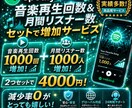Spotify再生数+マンスリーリスナー増やします 減少なし|見栄えの改善|セットで増加|SEO改善|検索流入| イメージ7