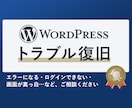 WordPress エラーなどの不具合を修正します ワードプレスの動作不良を復旧します イメージ1
