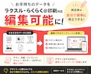 お持ちのデータを印刷用に変換いたします ラクスル、らくらく＠印刷に対応！編集可能状態で納品！ イメージ1