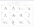ワードロゴ・イニシャルロゴ制作します 高級感あるセミオーダーロゴ制作（修正無制限） イメージ7
