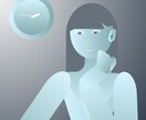 デジタルのイラストを提供します 硝子のように繊細で澄んだ表現をご要望の構図からお届けします。 イメージ2
