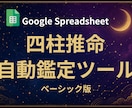 四柱推命の本格鑑定自動ツールをお渡します 占い師必見！四柱推命ツール｜命式・大運・年運対応 イメージ1