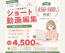 ショート動画編集承ります 迅速・丁寧・過去の実績あり・丸投げOK イメージ1