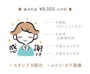 ゆるくてシンプルなLINEスタンプおつくりします 商用利用可｜企業さまにも個人さまにも イメージ2