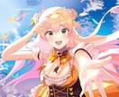 可愛く透明感のあるイラストを描きます あなたの大切なキャラクターを魅力的な一枚に イメージ3