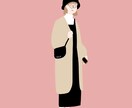 シンプルでお洒落なイラスト描きます お気に入りの写真をイラストに⭐︎ イメージ1