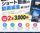 ショート動画を見やすく魅力的に編集しますます 一本一本、丁寧に。想いが伝わる動画編集を。 イメージ1