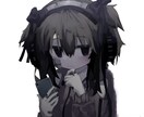 病み風の絵柄でアイコン描きます SNSの裏アカウントや日常アカウントにおすすめです！ イメージ6