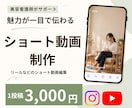 美容看護師が魅力を伝える動画を制作します リール・ショートに対応　写真や動画を見やすく編集 イメージ1