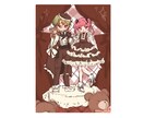 ゆめかわ♡キュートなデフォルメイラスト描きます 創作・夢絵など、ロリータ＆ガーリーな衣装で可愛く描きます♡ イメージ2