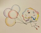 ほっこり可愛いキャラ描きます ペン&色鉛筆で丁寧に描きます。クスッと笑顔になるイラスト イメージ2