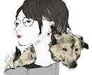 デジタルであたたかい似顔絵を描かせていただきます アイコンやご友人、ご家族、パートナーとの思い出に！ イメージ1